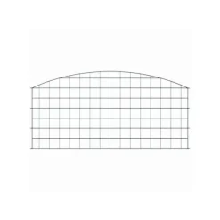 vidaXL Trädgårdsgärd i stål - - 5 delar - 100x50 cm - Grön - Väderbeständig stål - Utomhusbruk