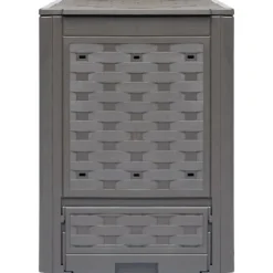 vidaXL Trädgårdskompost 3 st brun 60x60x83 cm 900 L plastrotting