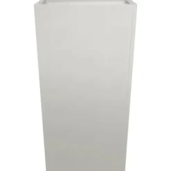 Trädgårdskrukor 2-pack i rostfritt stål | Storlek: 45x45x75 cm | Färg: Silver