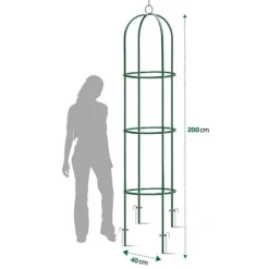 Trädgårdspergolapelare 200 cm Plonos PL-992