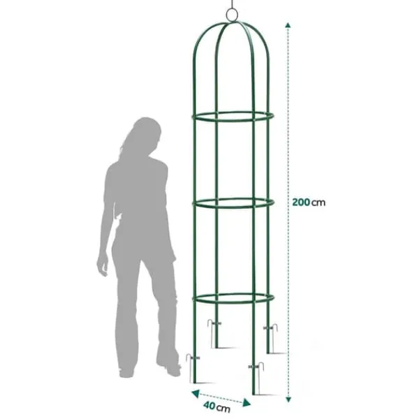 Trädgårdspergolapelare 200 cm Plonos PL-992