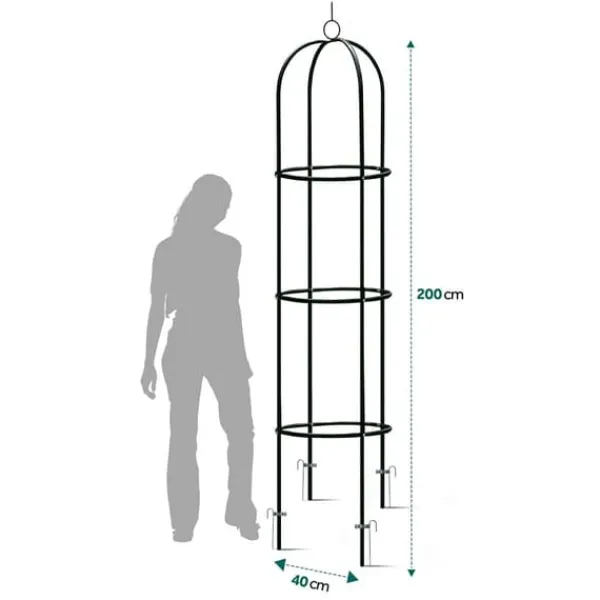 Best Trädgårdspergolapelare 200 cm Plonos PL-992 Valvbågar, Spaljéer, Bersåer & Pergolor