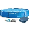 Discount Trädgårdspool med ram 366 x 76 cm 6-i-1 INTEX 28210 Pooler