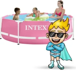 Discount Trädgårdspoolram 244 x 76 cm INTEX 28290 Pooler