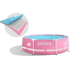 Discount Trädgårdspoolram 244 x 76 cm INTEX 28290 Pooler