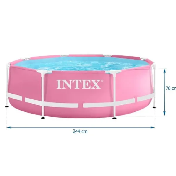 Discount Trädgårdspoolram 244 x 76 cm INTEX 28290 Pooler