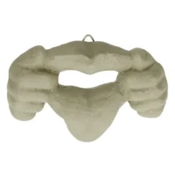 Trädgårdsprydnad, Trädansikte Dekoration, 8.5x12.5x2 cm, Beige
