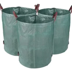 Trädgårdssäck - Orebart - 3-pack - 272 L - Hållbart Polypropylen - Fällbar
