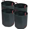 Outlet Trädgårdssäckar med handtag 272L - 4-pack | Färg: Grön | Storlek: 272 liter Trädgårdskorgar