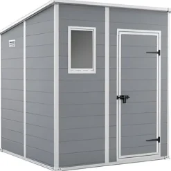 Trädgårdsskjul - KETER - Manor Pent 66 - 3,20 m² - Resin - Grå