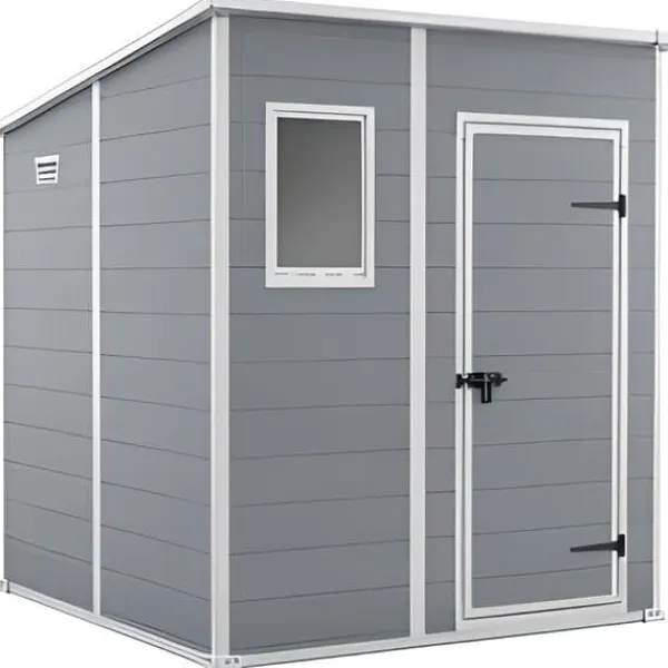 Trädgårdsskjul - KETER - Manor Pent 66 - 3,20 m² - Resin - Grå