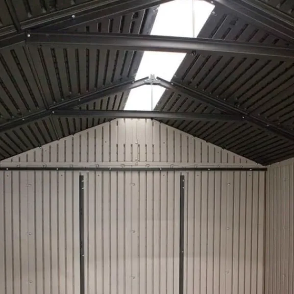 Trädgårdsskjul - LIFETIME - Landemrak - 2,13 x 2,13 m - Resin - Dubbel dörr