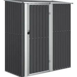 vidaXL Trädgårdsskjul antracit 180,5x97x209,5 cm galvaniserat stål