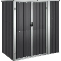 Online Trädgårdsskjul antracit 161x89x161 cm galvaniserat stål Skjul, Garage & Carports