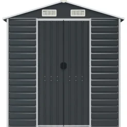 Sale Trädgårdsskjul antracit 191x980x198 cm galvaniserat stål Skjul, Garage & Carports