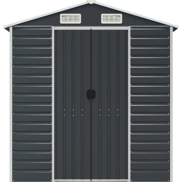 Sale Trädgårdsskjul antracit 191x980x198 cm galvaniserat stål Skjul, Garage & Carports
