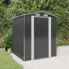 New Trädgårdsskjul antracit 192x191x223 cm galvaniserat stål Skjul, Garage & Carports
