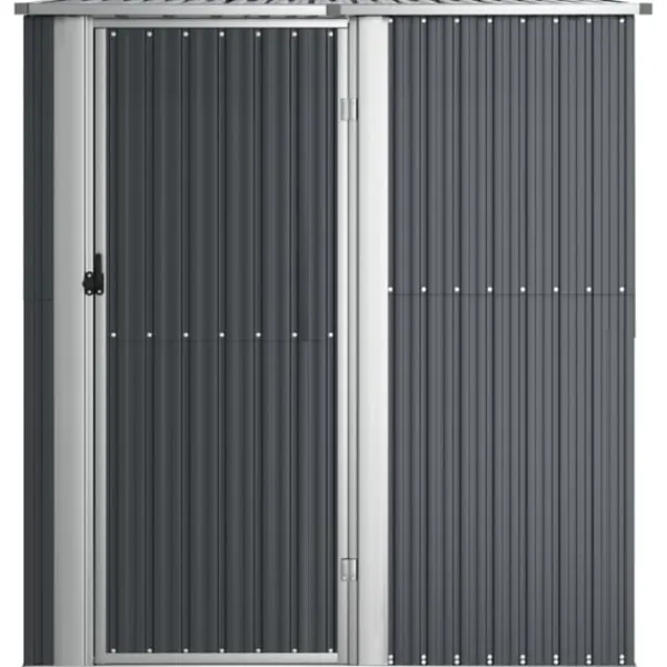 New Trädgårdsskjul antracit 180,5x97x209,5 cm galvaniserat stål Skjul, Garage & Carports