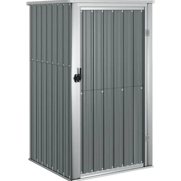 Sale Trädgårdsskjul av galvaniserat stål - Förvaring för redskap | Färg: Grå | Storlek: 88x89x161 cm Skjul, Garage & Carports