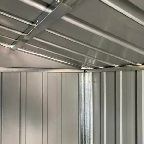 Best Trädgårdsskjul av galvaniserat stål - Utomhusförvaring | Färg: Ljusbrun | Storlek: 191x130x198 cm Skjul, Garage & Carports