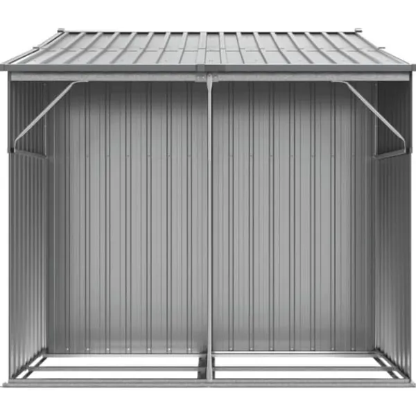 Sale Trädgårdsskjul av galvaniserat stål | Färg: Grå | Storlek: 277x192,5x179 cm Skjul, Garage & Carports
