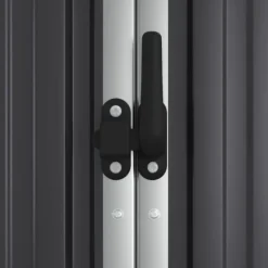 Clearance Trädgårdsskjul av galvaniserat stål för förvaring | Färg: Antracit | Storlek: 161x89x161 cm Skjul, Garage & Carports