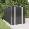 Hot Trädgårdsskjul i antracit - Utomhusförvaring av redskap | Färg: Antracit | Storlek: 192x357x223 cm Skjul, Garage & Carports