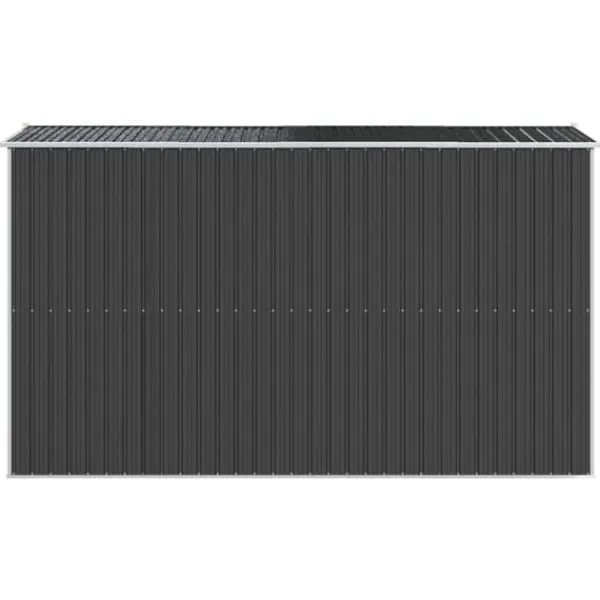 Hot Trädgårdsskjul i antracit - Utomhusförvaring av redskap | Färg: Antracit | Storlek: 192x357x223 cm Skjul, Garage & Carports