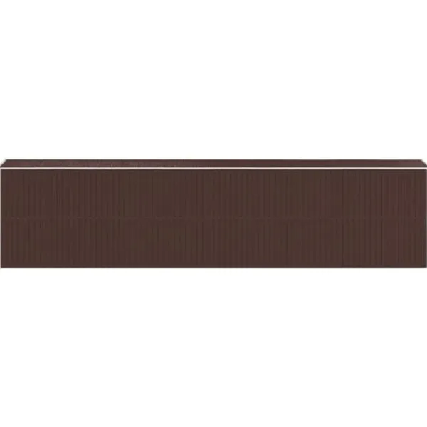 Trädgårdsskjul i galvaniserat stål - För utomhusförvaring | Färg: Mörkbrun | Storlek: 192x85x223 cm