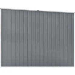 Trädgårdsskjul i galvaniserat stål - Förvaringslösning för verktyg | Färg: Grå | Storlek: 195x198x159 cm