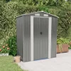 Online Trädgårdsskjul i galvaniserat stål - Utomhusförvaring för redskap | Färg: Ljusgrå | Storlek: 192x108x223 cm Skjul, Garage & Carports