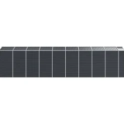 Sale Trädgårdsskjul i galvaniserat stål - Praktisk förvaring för verktyg | Färg: Antracit | Storlek: 191x810x198 cm Skjul, Garage & Carports