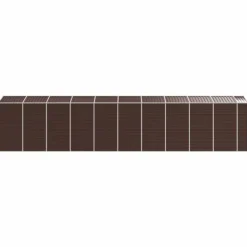 Sale Trädgårdsskjul i galvaniserat stål för utomhusförvaring | Färg: Brun | Storlek: 191x89.5x198 cm Skjul, Garage & Carports