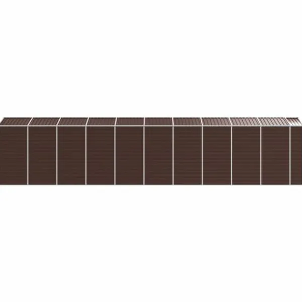 Sale Trädgårdsskjul i galvaniserat stål för utomhusförvaring | Färg: Brun | Storlek: 191x89.5x198 cm Skjul, Garage & Carports