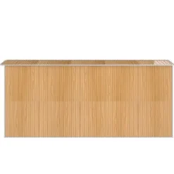 Discount Trädgårdsskjul i galvaniserat stål - Rymlig förvaring | Färg: Ljusbrun | Storlek: 192x440x223 cm Skjul, Garage & Carports