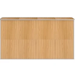 New Trädgårdsskjul i galvaniserat stål - Rymligt förvaringsutrymme | Färg: Ljusbrun | Storlek: 192x357x223 cm Skjul, Garage & Carports