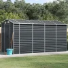 Sale Trädgårdsskjul i galvaniserat stål | Antracit | Storlek: 191x385x198 cm Skjul, Garage & Carports
