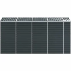 Sale Trädgårdsskjul i galvaniserat stål | Antracit | Storlek: 191x385x198 cm Skjul, Garage & Carports