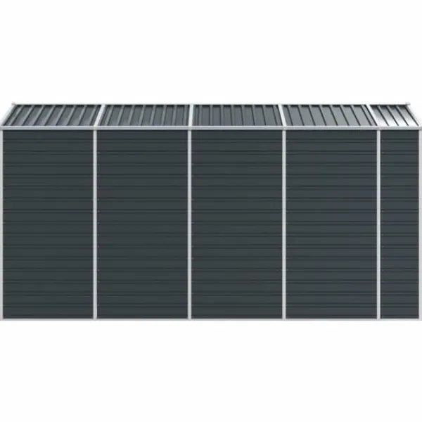 Sale Trädgårdsskjul i galvaniserat stål | Antracit | Storlek: 191x385x198 cm Skjul, Garage & Carports
