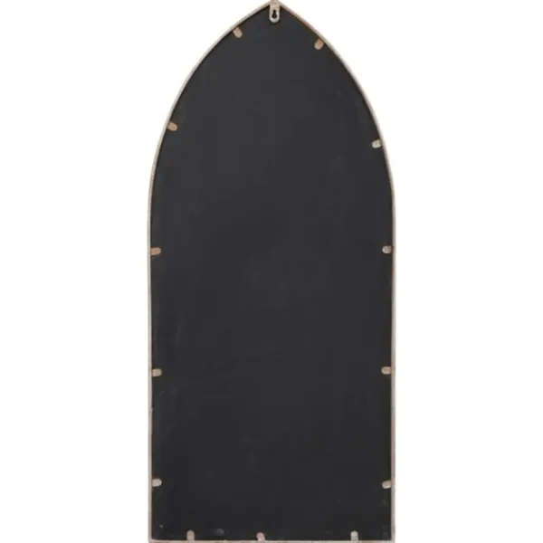 vidaXL Trädgårdsspegel sand 70x30 cm järn för utomhusbruk