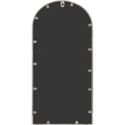 Discount Trädgårdsspegel sandfärgad 70x30 cm järn för utomhusbruk Trädgårdsprydnader