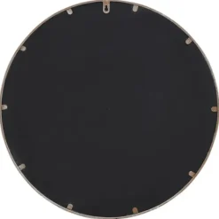 vidaXL Trädgårdsspegel sandfärgad 40x4 cm rund järn för utomhusbruk