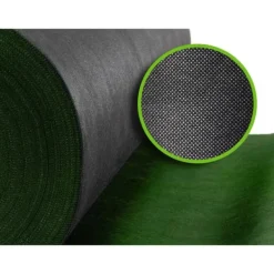 Hot Trädgårdstextil 1,6 m x 100 m 90 g/m2 + 100 Plonos-nålar - svart och grön Markduk & Fiberduk