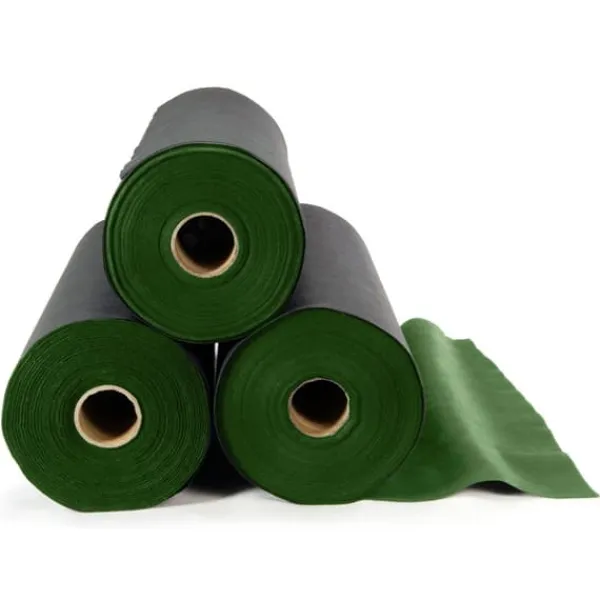 Hot Trädgårdstextil 1,6 m x 100 m 90 g/m2 + 100 Plonos-nålar - svart och grön Markduk & Fiberduk