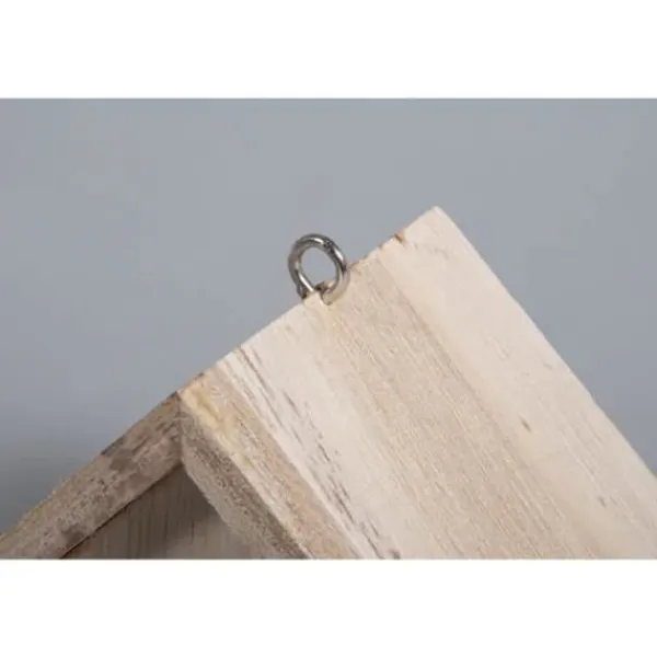 Clearance Trädkåpa - FSC - 13,5x7,5x10cm - Färg brun - För vilda fåglar - Metallkrok För Fåglar & Småvilt