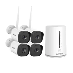 Hot Trådlös säkerhetskamera, 5MP upplösning, nattseendefunktion,I71GK 4Pcs Kamera Säkerhetsmonitorer & Videokameror