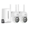 Outlet Trådlös säkerhetskamera, 5MP upplösning, nattseendefunktion,I51CP 2Pcs med 64G Säkerhetsmonitorer & Videokameror
