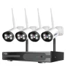 Trådlöst CCTV-system, människodetektering, nattseende,1T, 16CH NVR 4 Kameror