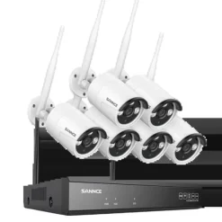 Trådlöst NVR CCTV-system, 5MP IP-kamera, Nattsyn, 1T, 8CH NVR 6 st Kits