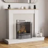 Trefaldig eldstadsskydd – skyddsskärm mot gnister och lågoro, svart